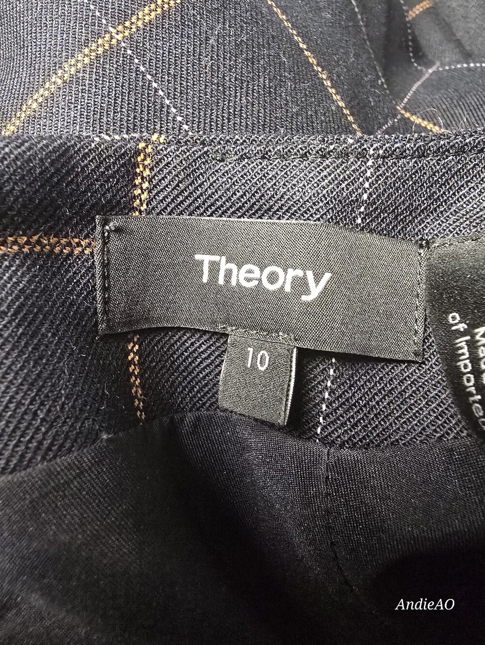 Theory Jasneah Tile Check Mini Dress Sz. 10 - Picture 7 of 9